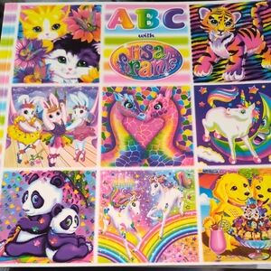 Lisa Frank Rainbow Animal Collage